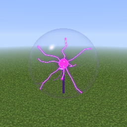 Violet Plasma Globe — a Minecraft Shader made with resourcepack.ai