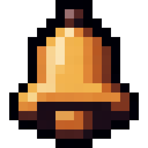 Golden Bell — a bell Minecraft Icon made with resourcepack.ai