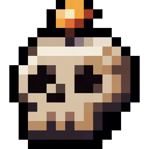 Skull Candle — a candle Minecraft Item (2D) made with resourcepack.ai