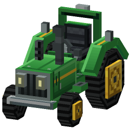 Green Farm Tractor — a Minecraft Model made with resourcepack.ai