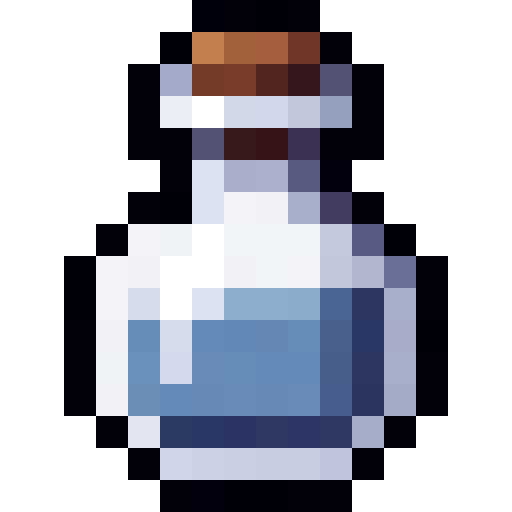 Holy Water Vial — a Minecraft Item (2D) made with resourcepack.ai