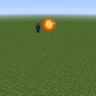 Pumpkin Burst — a Minecraft VFX made with resourcepack.ai