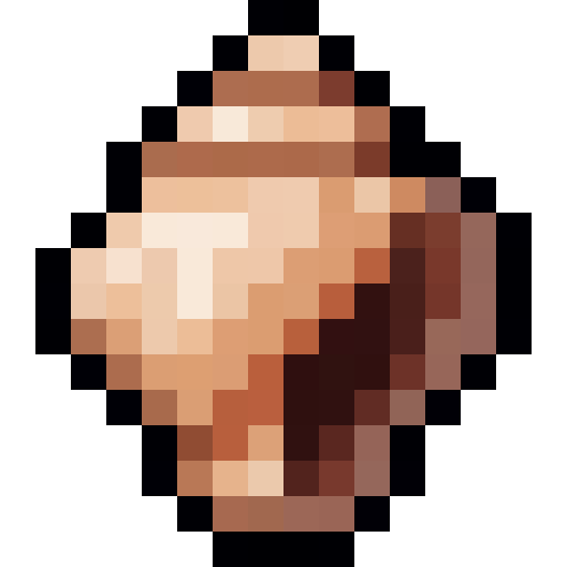 Peach Seashell — a Minecraft Item (2D) made with resourcepack.ai