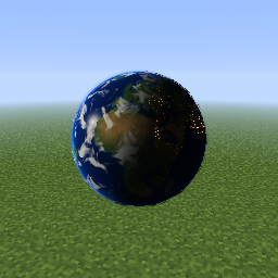 Living Miniature Earth — a Minecraft Shader made with resourcepack.ai