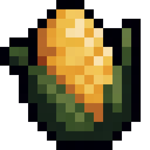 Corn On The Cob — a Minecraft Item (2D) made with resourcepack.ai