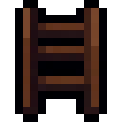 Wooden Ladder — a Minecraft Item (2D) made with resourcepack.ai