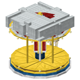 Swing Carousel — a yellow Minecraft Model made with resourcepack.ai