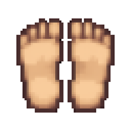 Feet Icon — a character Minecraft Icon made with resourcepack.ai