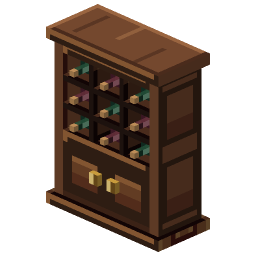 Sommelier Wine Cabinet — a Minecraft Model made with resourcepack.ai
