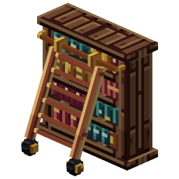 Rolling Ladder Bookcase — a Minecraft Model made with resourcepack.ai