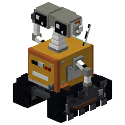 WALL-E Robot — a yellow Minecraft Model made with resourcepack.ai
