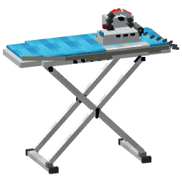Ironing Board With Iron — a Minecraft Model made with resourcepack.ai