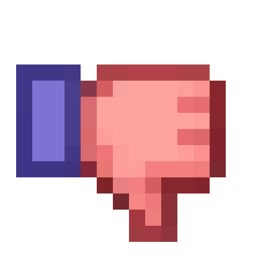 Thumbs Down Emoji — a Minecraft Icon made with resourcepack.ai
