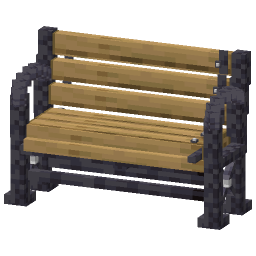 Wooden Park Bench — a Minecraft Model made with resourcepack.ai