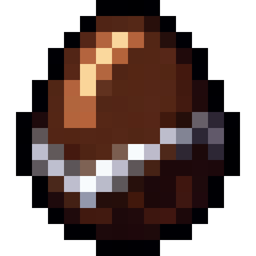 Chocolate Easter Egg — a easter Minecraft Item (2D) made with resourcepack.ai