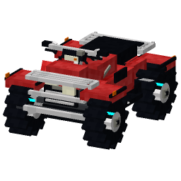 Red Quad Bike — a Minecraft Model made with resourcepack.ai