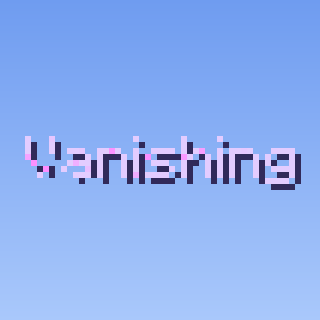Dissolve Text Effect — a Minecraft Text Effect made with resourcepack.ai