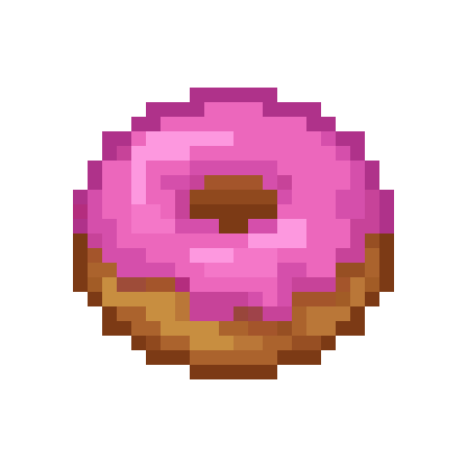 Pink Glazed Donut — a food Minecraft Icon made with resourcepack.ai