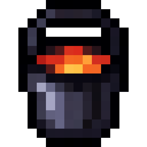 Lava Bucket — a Minecraft Item (2D) made with resourcepack.ai