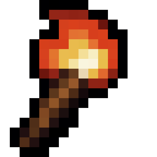 Torch — a Minecraft Item (2D) made with resourcepack.ai