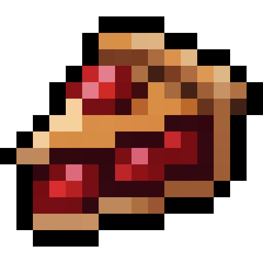 Cherry Pie Slice — a Minecraft Item (2D) made with resourcepack.ai