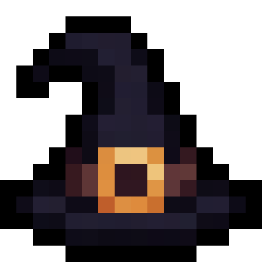 Witch Hat — a hat Minecraft Item (2D) made with resourcepack.ai