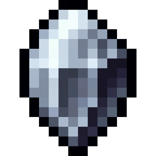 Quartz Crystal — a Minecraft Item (2D) made with resourcepack.ai