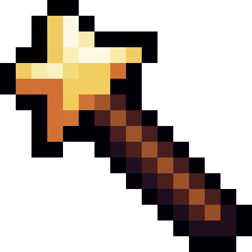 Magic Star Wand — a Minecraft Item (2D) made with resourcepack.ai
