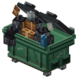 Overflowing Dumpster — a Minecraft Model made with resourcepack.ai