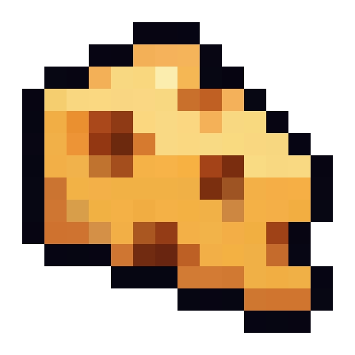 Cheese Wedge — a Minecraft Item (2D) made with resourcepack.ai