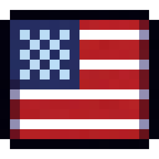 American Flag — a Minecraft Item (2D) made with resourcepack.ai