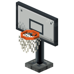 Court Basketball Hoop — a Minecraft Model made with resourcepack.ai
