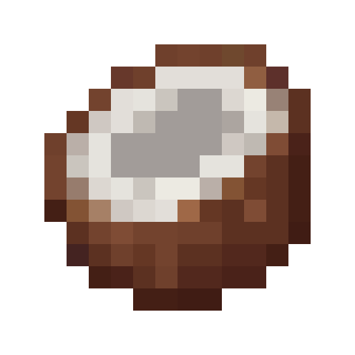 Coconut Half — a Minecraft Icon made with resourcepack.ai