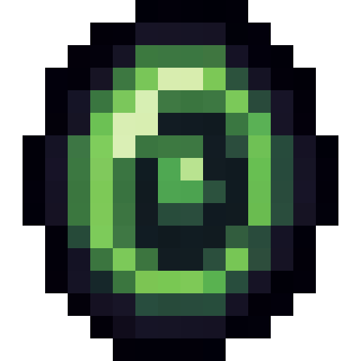Green Portal Swirl — a Minecraft Item (2D) made with resourcepack.ai