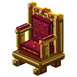 Gilded Velvet Throne — a Minecraft Model made with resourcepack.ai