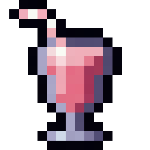Pink Milkshake — a Minecraft Item (2D) made with resourcepack.ai