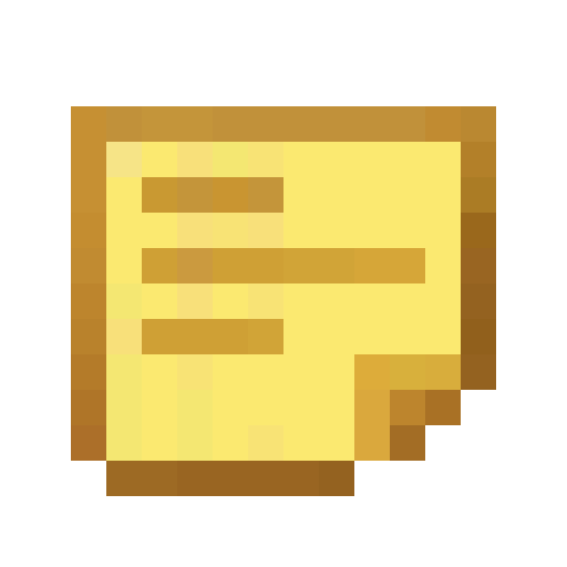 Sticky Note — a Minecraft Item made with resourcepack.ai