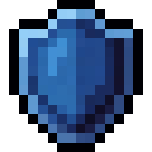 Blue Shield Icon — a Minecraft Icon made with resourcepack.ai
