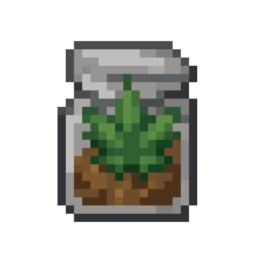 Cannabis Seed Pouch — a hemp Minecraft Item made with resourcepack.ai