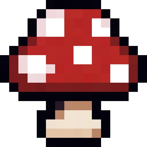Red Spotted Mushroom — a Minecraft Item (2D) made with resourcepack.ai