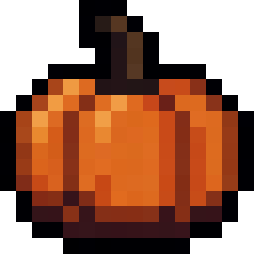 Orange Pumpkin — a Minecraft Item (2D) made with resourcepack.ai