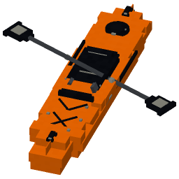 Recreational Kayak — a outdoor Minecraft Model made with resourcepack.ai