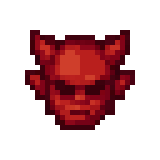 Red Devil Emoji — a red Minecraft Icon made with resourcepack.ai