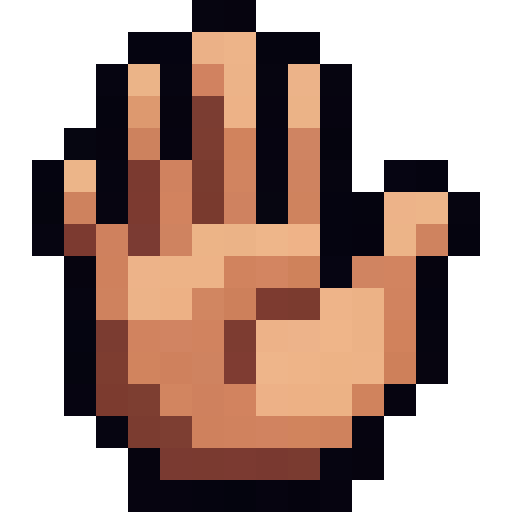 Waving Hand Icon — a Minecraft Icon made with resourcepack.ai