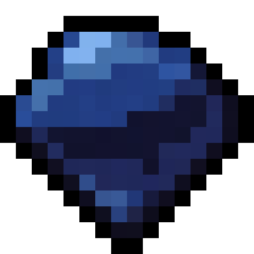Lapis Lazuli — a mineral Minecraft Item (2D) made with resourcepack.ai