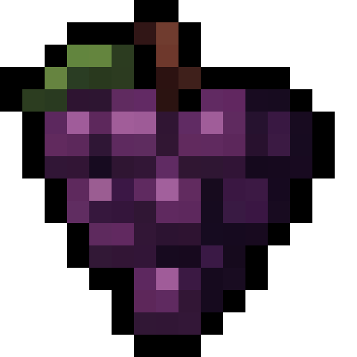 Purple Grapes — a Minecraft Item (2D) made with resourcepack.ai