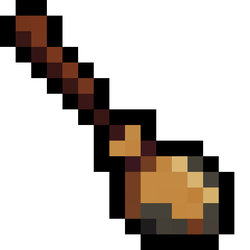 Witch Broomstick — a Minecraft Item (2D) made with resourcepack.ai