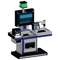 Self-Checkout Kiosk — a modern Minecraft Model made with resourcepack.ai