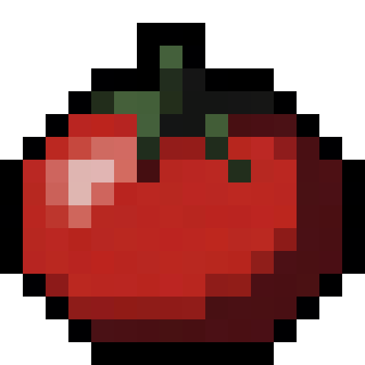 Red Tomato — a Minecraft Item (2D) made with resourcepack.ai