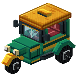 City Auto Rickshaw — a Minecraft Model made with resourcepack.ai